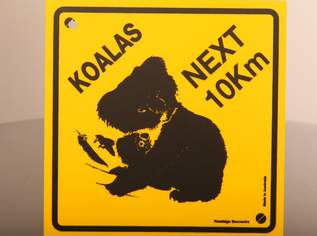 Verkehrszeichen "Achtung Koalas", 25 €, Haus, Bau, Garten-Geschirr & Deko in 1200 Brigittenau
