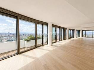 Luxus pur: Attraktives Apartment mit Rundumblick - Sonnenaufgang & Sonnenuntergang, 3490000 €, Immobilien-Wohnungen in 1220 Donaustadt