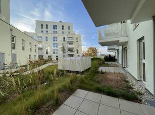 2-Zimmer Gartenwohnung mit Terrasse; ab APRIL 2026, 843.44 €, Immobilien-Wohnungen in 1220 Donaustadt