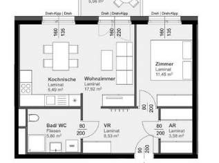 SPECIAL DEAL - 2 MONATE MIETFREI | 2-ZIMMERWOHNUNG MIT SONNIGEM BALKON, 636.28 €, Immobilien-Wohnungen in 8020 