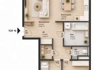 2 MONATE MIETFREI | Helle 3-Zimmer-Wohnung mit Loggia, 1022.59 €, Immobilien-Wohnungen in 8020 2 MONATE MIETFREI | Helle 3-Zimmer-Wohnung mit Loggia, 1022.59 €, Immobilien-Wohnungen in 8020