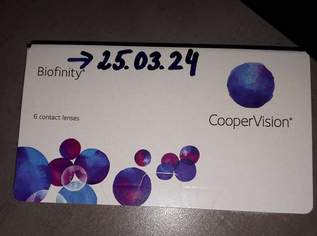 Biofinity, Cooper Vision, 6 Stück - neu