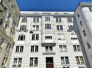 MÖLLWALDPLATZ, gepflegte 90 m2 Altbau, 3 Zimmer, Extraküche, 2er-WG-geeignet, Duschbad, Parketten, Flügeltüren, U1-Nähe, 1736.15 €, Immobilien-Wohnungen in 1040 Wieden