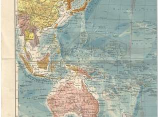  Alte Landkarte ,der japanische Expansionsraum