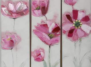 Dekoration, Wandbild in Öl, 3-teilig Dekoration, Wandbild in Öl, 3-teilig