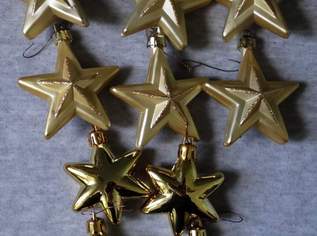 Weihnachtsschmuck : 10 Sterne aus Kunststoff