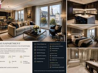 Luxus-Hotelresidenz in Wiens Bestlage ,150 m² , 5-Sterne-Service +Wellness und Conciergeservice, Voll möbliert, 2250000 €, Immobilien-Wohnungen in 1010 Innere Stadt