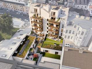 WEITBLICK Exklusiver Erstbezug: 3-Zimmer-Wohnung im Dachgeschoss mit Außenbereich, 527022 €, Immobilien-Wohnungen in 1220 Donaustadt