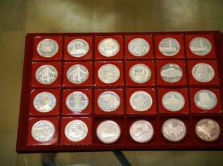 Komplett-Set: Silbermünzen zu 100 Schilling (1974 - 1979) 24 Stk. PP  , 750 €, Marktplatz-Antiquitäten, Sammlerobjekte & Kunst in 3424 Gemeinde Zeiselmauer-Wolfpassing