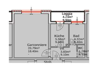 Studio in ruhiger Lage und Zentrumsnähe Studio in ruhiger Lage und Zentrumsnähe