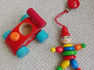 Holz Kasperl mit Anhängeclip 13cm, Holzauto FIXPREIS 6€/NUR SELBSTABHOLUNG 23 Bezirk, KEIN Versand , 6 €, Kindersachen-Spielzeug in 1230 Liesing