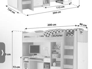 Neuwertiges Hochbett mit einem Schreibtisch+Kasten Neuwertiges Hochbett mit einem Schreibtisch+Kasten
