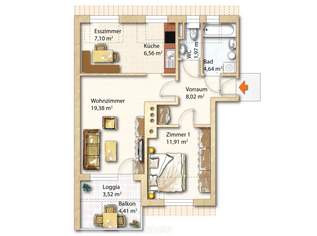2-Zimmer-Wohnung mit geräumigen Balkon und Tiefgaragenstellplatz in Leibnitz/Linden, 119000 €, Immobilien-Wohnungen in 8430 Leibnitz 2-Zimmer-Wohnung mit geräumigen Balkon und Tiefgaragenstellplatz in Leibnitz/Linden, 119000 €, Immobilien-Wohnungen in 8430 Leibnitz