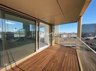 Ganz oben mit Traumblick über Wien - Penthouse mit außergewöhnlicher Architektur: Provisionsfrei direkt beim Hauptbahnhof, 1200000 €, Immobilien-Wohnungen in 1100 Favoriten