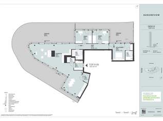 180m² Dachterrasse! Luxus DG-Wohnung mit direktem Blick auf die Innenstadt und die Donau! U1 Donauinsel, 5290 €, Immobilien-Wohnungen in 1220 Donaustadt