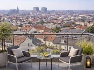 Erstbezug im Dachgeschoss mit Terrasse und atemberaubendem Weitblick, 699000 €, Immobilien-Wohnungen in 1120 Meidling
