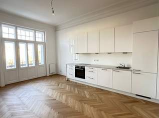 Großzügige 5-Zimmer-Altbauwohnung mit moderner Küche und Loggia, 2605.36 €, Immobilien-Wohnungen in 1030 Landstraße