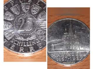25 Schilling Silbermünze *Mariazell 1957*, 16.55 €, Marktplatz-Antiquitäten, Sammlerobjekte & Kunst in 7201 Neudörfl