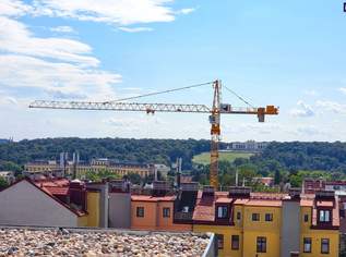 Ein Zuhause mit königlichem Panorama! Modernes Dachgeschoss + Traumblick + 3 Zimmer + 2 Terrassen + Eco-freundliche Erdwärme + Viel Grün + Viel Privatsphäre!, 655000 €, Immobilien-Wohnungen in 1140 Penzing