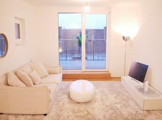 AB SOFORT: EsslingLiving - Gekühlte GARTENWOHNUNG - 2-ZIMMER - Terrasse, 877.74 €, Immobilien-Wohnungen in 1220 Donaustadt