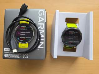 OVP - Garmin Forerunner 965 AMOLED - Laufuhr Smartwatch - Akku 28 Tage - Schwarz, 150 €, Marktplatz-Sportgeräte & Zubehör in 6650 Gemeinde Gramais