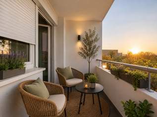 Wohnen im Grünen und bestens angebunden an Wien | GRÜNBLICK in den ruhigen Innenhof | Süd-West-Loggia | inkl. Stellplatz, 298000 €, Immobilien-Wohnungen in 2353 Gemeinde Guntramsdorf
