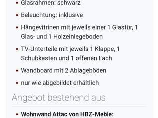 Wegen Umzug bis nächsten Sonntag!!! Wohnwand Weiss 