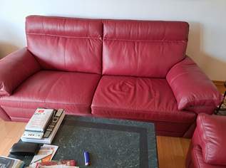 Ledersofa 3 Sitzer plus Sessel , 1000 €, Haus, Bau, Garten-Möbel & Sanitär in 5020 Salzburg