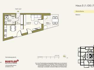 Ihr Traum vom Wohnen wird wahr - Im Projekt Schlosspark | 1-Zimmerwohnung mit Balkon, 577.12 €, Immobilien-Wohnungen in 8054 Ihr Traum vom Wohnen wird wahr - Im Projekt Schlosspark | 1-Zimmerwohnung mit Balkon, 577.12 €, Immobilien-Wohnungen in 8054