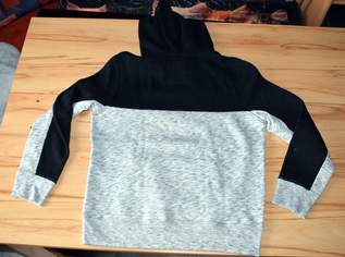 Damen Kapuzen-Sweater Hollister grau/ schwarz Größe S