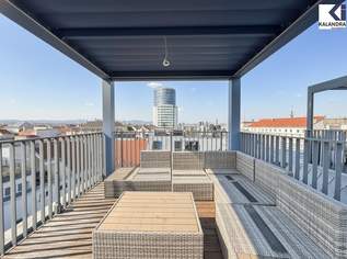 360 TOUR - PENTHOUSE mit TERRASSE NAHE UNIQA-TOWER, 4200 €, Immobilien-Wohnungen in 1020 Leopoldstadt