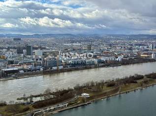 Sonnenuntergang und Stephansdom Blick: 48. Etage DC2 Tower - Erstbezug, 3350 €, Immobilien-Wohnungen in 1220 Donaustadt