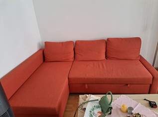 Couch, rot in L-Form