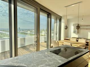 DANUBEFLATS - 45m2 Balkon, 25. Stock inkl. Möblierung, Pool und Wellness Bereich - U1 vor der Türe! LUXUS LEBEN AM WASSER, 3500 €, Immobilien-Wohnungen in 1220 Donaustadt
