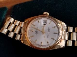 Rolex Datejust 18 Karat Massivgold / Rolex Gehäuse und Kette aus 18 Karat Gold /