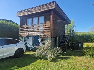 ZWEITWOHNSITZ ODER KLEINES KNUSPERHÄUSCHEN FÜR EIN BIS ZWEI PERSONEN IN SCHÖNSTER GRÜN- UND RUHELAGE IN LANGENLEBARN AN DER DONAU AUF PACHTGRUND, 75000 €, Immobilien-Häuser in 3430 Langenlebarn - Oberaigen