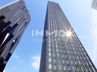 46. Etage im DC2 – Helles 2-Zimmer-Apartment mit 15 m² Aussichtsterrasse, 1800 €, Immobilien-Wohnungen in 1220 Donaustadt