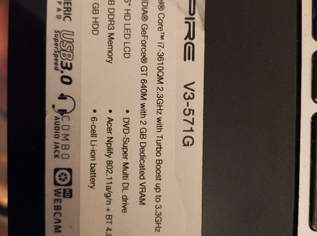Laptop ACER Aspire V3-571G Laptop ACER Aspire V3-571G