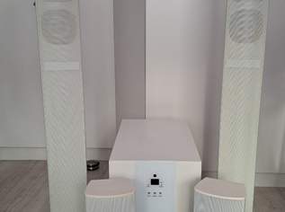 Teufel 5.1 Surroundanlage, weiss, neuwertig, 230 €, Marktplatz-Kameras & TV & Multimedia in 1100 Favoriten
