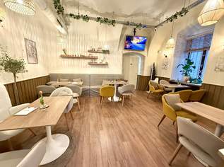 Charmantes Café-/Gastronomielokal im 1. Bezirk mit mediterranem Konzept, 4167 €, Immobilien-Gewerbeobjekte in 1010 Innere Stadt