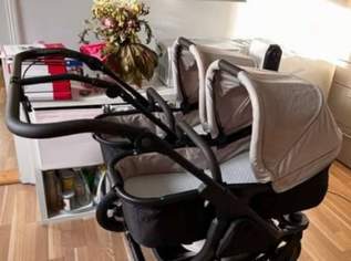 Geschwisterwagen der Marke TFK Duo  mit Wannen, Sportsitzen, uvm., 799 €, Kindersachen-Sicherheit & Transport in 2344 Gemeinde Maria Enzersdorf