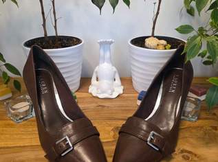 RALPH LAUREN Leder-Pumps in braun - Gr. 41 - neuwertig, 80 €, Kleidung & Schmuck-Damenkleidung in 1020 Leopoldstadt