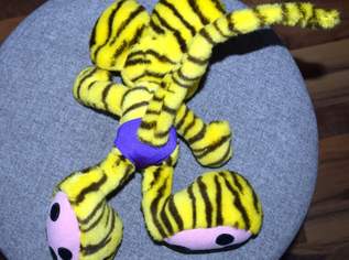 Original alte Diddl Plüschfigur gelb getigert ca 30 cm Original alte Diddl Plüschfigur gelb getigert ca 30 cm