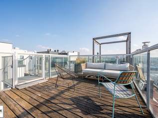 Luxuriöses Wohngefühl! Einzigartige, stilvolle Dachgeschosswohnung nahe Naschmarkt & Innenstadt! 200m² Wohnfläche + rd. 100m² Terrassen! ***VIDEOTOUR***, 2090000 €, Immobilien-Wohnungen in 1060 Mariahilf