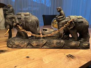Dekostück Elefanten aus Holz