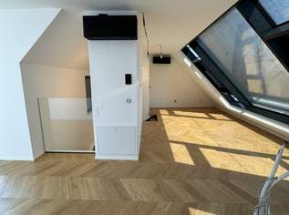 +++Erstbezug lichtdurchflutete 4-Zimmer Dachgeschosswohnung mit Wienblick und Bergblick + Terrasse- NESTROYPLATZ, 1390000 €, Immobilien-Wohnungen in 1020 Leopoldstadt