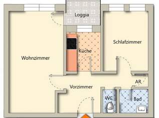 Sonnige, ruhige Wohnung zu vermieten, 800 €, Immobilien-Wohnungen in 8020 Graz