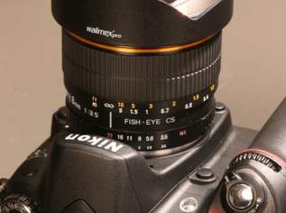 Objektiv, Fisheye 8mm/3,5 für Nikon