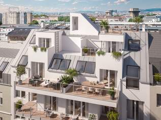 ZWEI GOLDENE ADLER I NEU AM MARKT - einzigartiges Penthouse im Nordbahnviertel, 966500 €, Immobilien-Wohnungen in 1200 Brigittenau