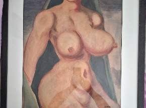 Gemälde Weiblicher Akt 1930 Signiert George Grosz., 25000 €, Marktplatz-Antiquitäten, Sammlerobjekte & Kunst in 2700 Wiener Neustadt Gemälde Weiblicher Akt 1930 Signiert George Grosz., 25000 €, Marktplatz-Antiquitäten, Sammlerobjekte & Kunst in 2700 Wiener Neustadt